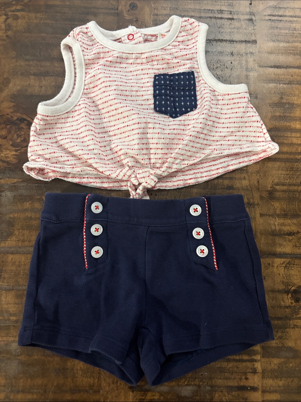 Baby Girls Patriotic red/white/blue Bundle